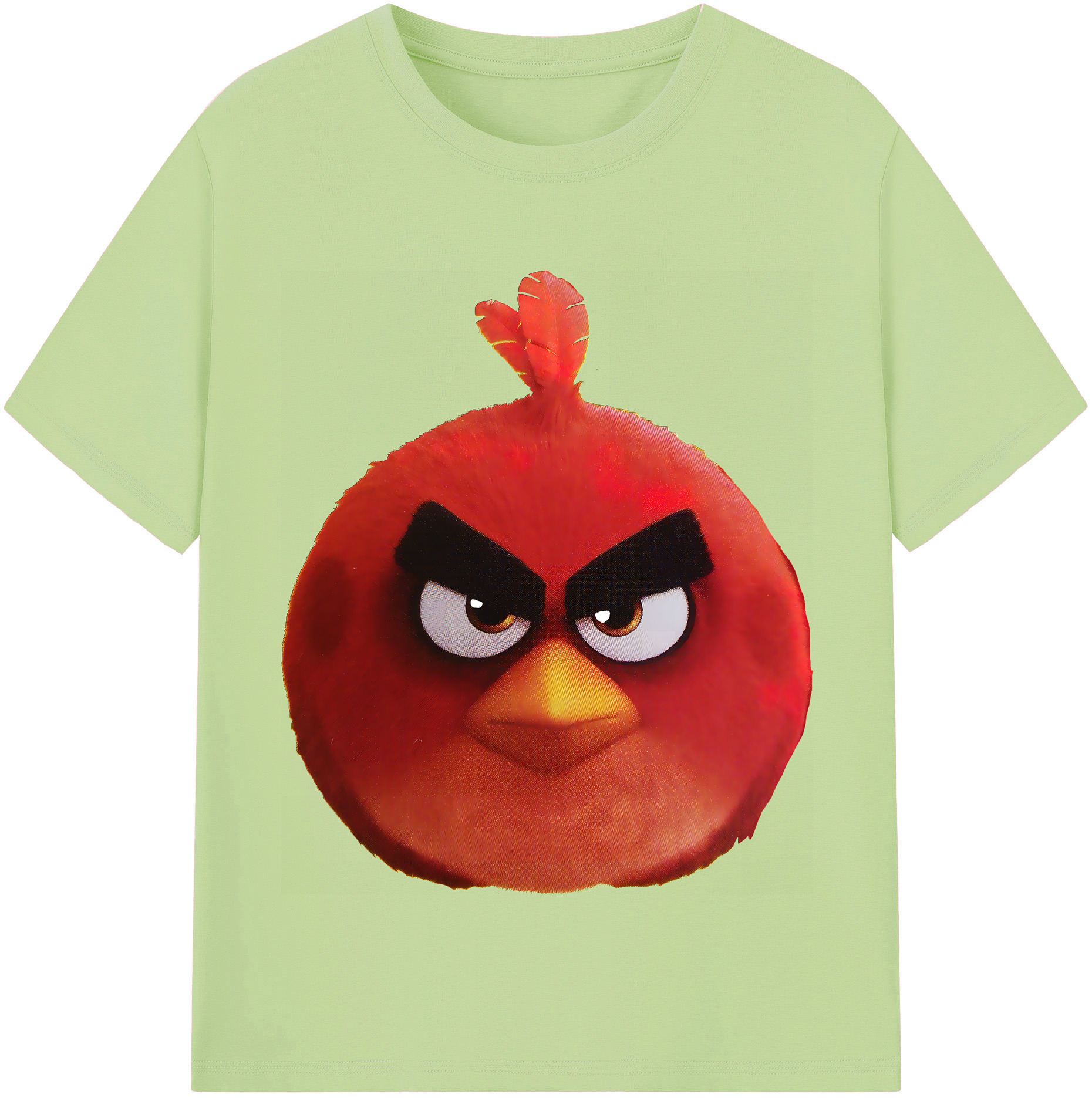 （画像用） Angry Birds アングリーバード 綿100％半袖Tシャツ（フロントプリント）